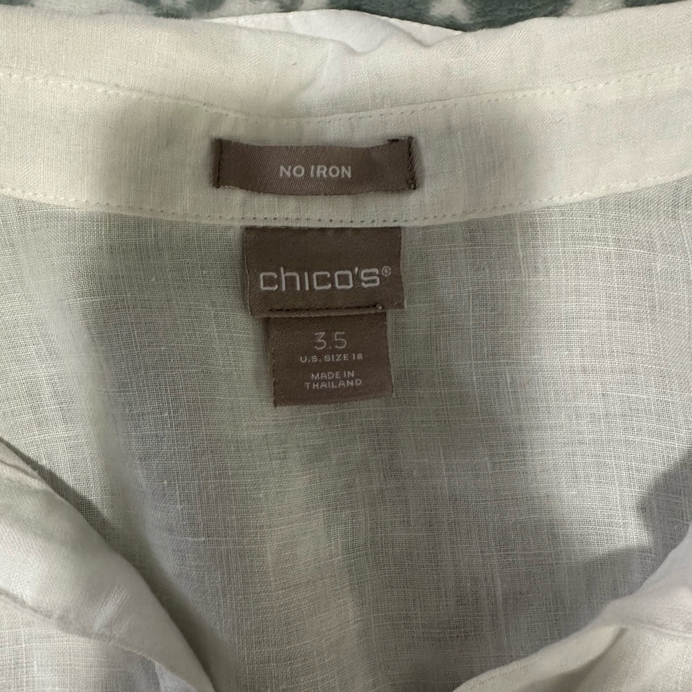 White Button-Up Shirt - Picture 2 of 2